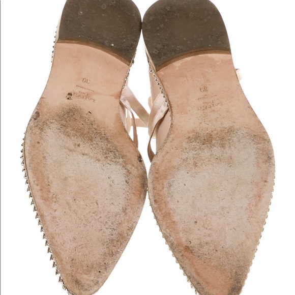 LANVIN Suede Chain Link Accents Espadrilles - Picture 4 of 5